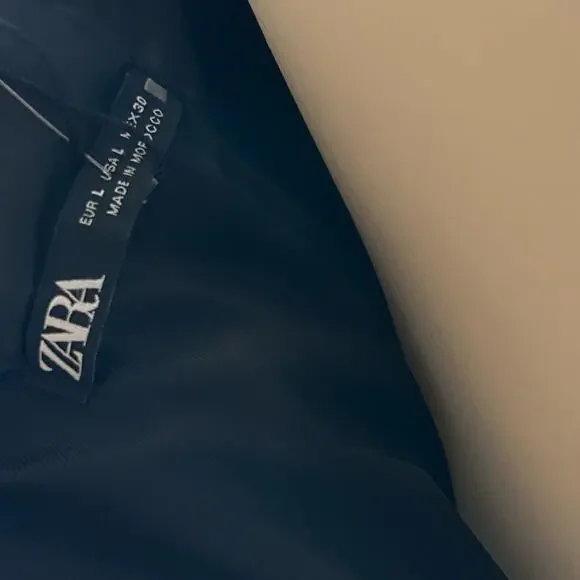 Zara faux leather sweet heart mini dress womens size large - Picture 7 of 10